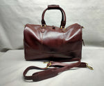 Load image into Gallery viewer, S. Terrence travel bag veg dark cognac

