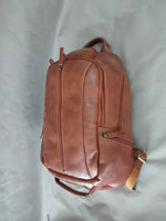 Load image into Gallery viewer, Boston veg Italian  tan laptop backpack
