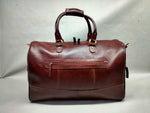 Load image into Gallery viewer, S. Terrence travel bag veg dark cognac
