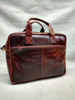 Load image into Gallery viewer, Denver laptop bag burnish dark cognac
