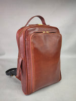 Load image into Gallery viewer, HAMPSHIRE  Laptop Backpack  Burnish dark cognac
