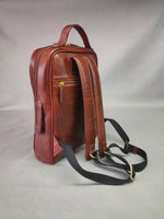 Load image into Gallery viewer, HAMPSHIRE  Laptop Backpack  Burnish dark cognac
