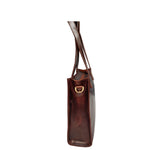 Load image into Gallery viewer, Adele E/W shoulder bag burnish dark cognac
