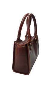 Load image into Gallery viewer, Nyra  handbag burnish dark cognac
