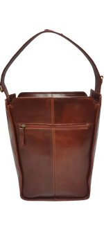 Load image into Gallery viewer, Xena handbag burnish dark cognac
