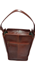 Load image into Gallery viewer, Xena handbag burnish dark cognac
