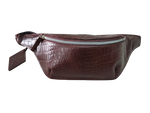 Load image into Gallery viewer, Money belt croc print brown
