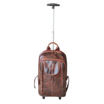 Load image into Gallery viewer, Boston on wheels  trolley bag burnish dark cognac

