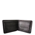 Load image into Gallery viewer, GW8  Heringbone canvas and black leather wallet
