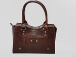 Load image into Gallery viewer, Nyra  handbag burnish dark cognac
