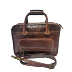 Load image into Gallery viewer, LEVINE WITH DOUBLE COMPARTMENT BURNISH DARK COGNAC
