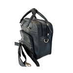 Load image into Gallery viewer, LEVINE W/2 COMPARTMENT BLACK LAPTOP BAG
