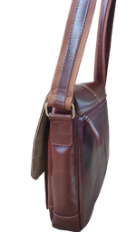 Load image into Gallery viewer, Duke  east west cross body  burnish dark cognac
