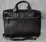 Load image into Gallery viewer, Ivan black milled laptop bag
